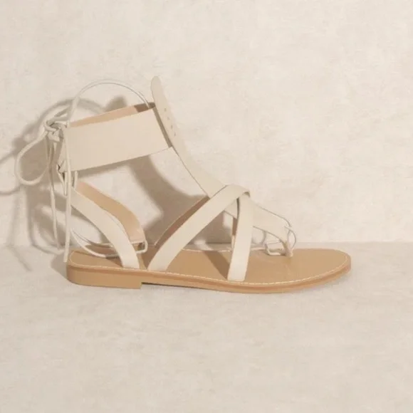 OASIS SOCIETY Blaze Lace-Up Sandal Size 8 Great Condition - Picture 6 of 16